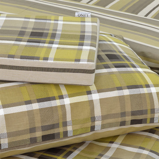 Lino Home Комплект Плик за Завивка Памучен Кинг Сайз с 2 Калъфки 220x240 Revon МЕДЕН ФЛАНЕЛ