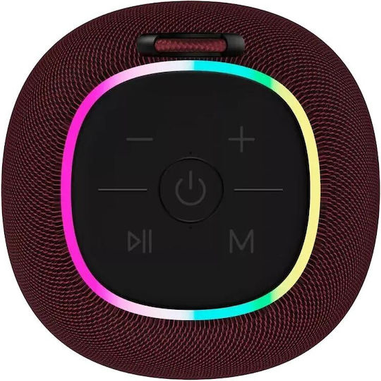 Canyon BSP-8 Ηχείο Bluetooth 10W με Διάρκεια Μπαταρίας έως 3 ώρες Κόκκινο