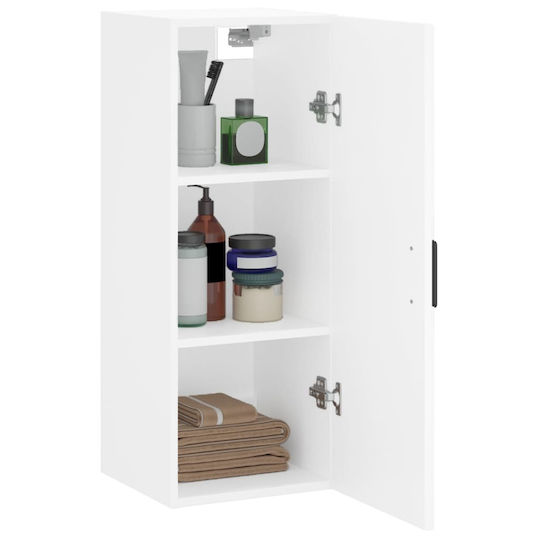vidaXL Bathroom Cabinet L34.5xW34xH90cm White