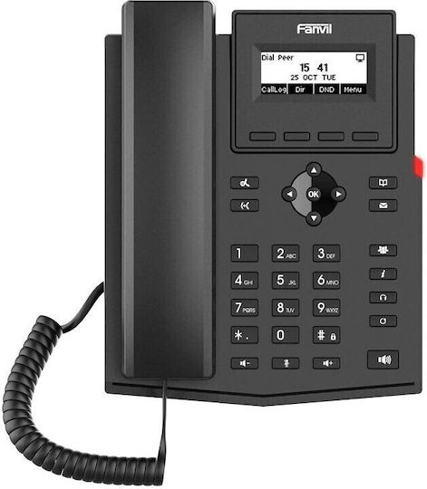 Fanvil X301W Wired IP Phone with 2 Lines Black