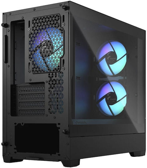 Fractal Design Pop Mini Air Gaming Mini Tower Κουτί Υπολογιστή με Πλαϊνό Παράθυρο και RGB Φωτισμό RGB Black TG Clear
