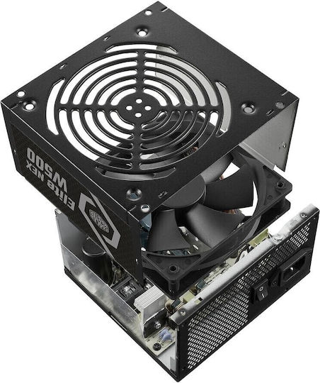 CoolerMaster Elite NEX White 500 500W Black Computer Power Supply Full Wired 80 Plus Standard