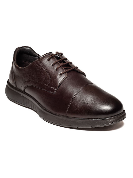 Rover Men's Leather Casual Shoes Brown