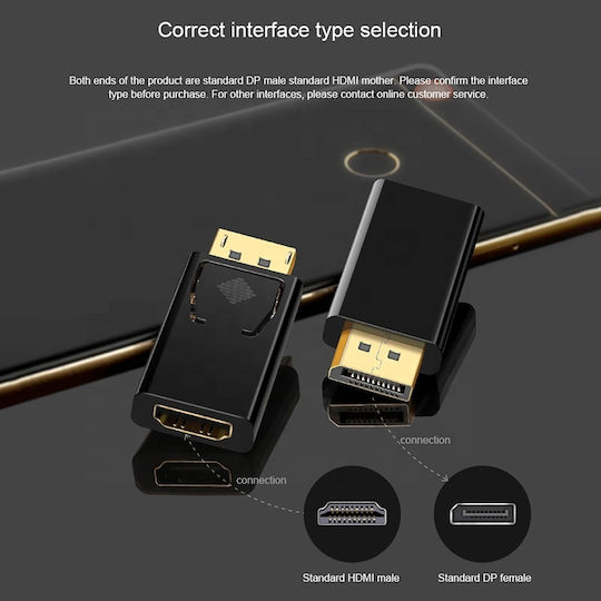 ATC Converter DisplayPort male to HDMI female 1pcs 02.002.0022