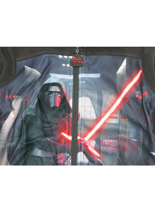 Kinderstrickjacke Fleece mit Kapuze Gray Star Wars