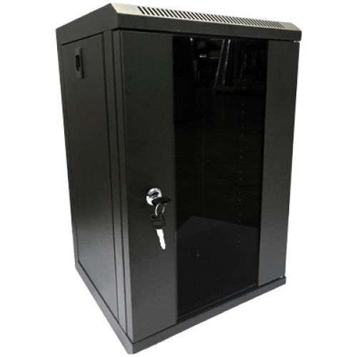 Safewell Επιτοίχια Καμπίνα Rack 9U Μαύρο SM07-3309-B