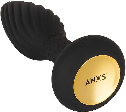 Anos Anal Plug mit kabelloser Funktion und Vibration Klein Schwarz