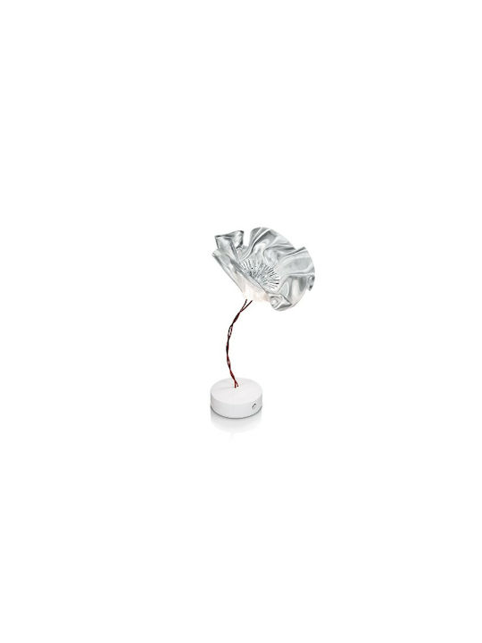 Slamp Lafleur Battery Clear Метална Настолна лампа с Бяла Основа