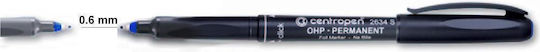 Centropen Permanent Marker 0.6mm Blau