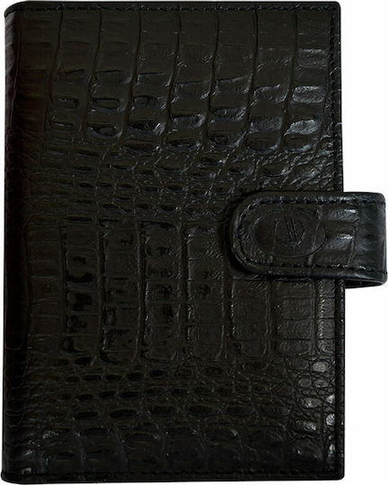 Contax Organizer Zilnic Negru Agendă De Piele 9.5x13.5cm