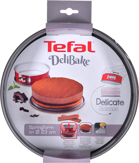 Tefal Форма за сладкарство за кексове Кръгла от алуминий с отделяща се основа 23x23бр 1бр