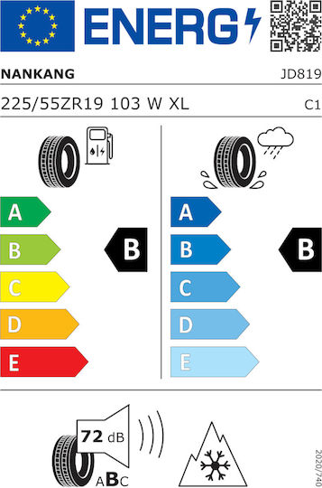 Nankang Aw-6 225/55R19 103W XL All-Season Car Tyre for 4x4 / SUV