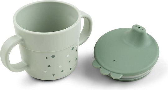 Done by Deer Happy Dots Educational Sippy Cup Plastic with Handles Green for 0m+m+ 215ml