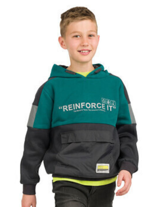 Energiers Kinder Sweatshirt mit Kapuze Gray