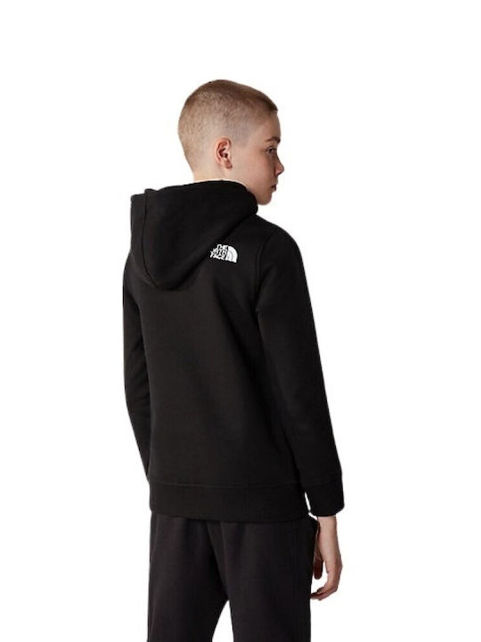Kinder-Sweatshirt mit Kapuze Schwarz