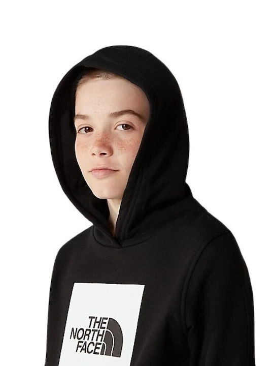 Kinder-Sweatshirt mit Kapuze Schwarz