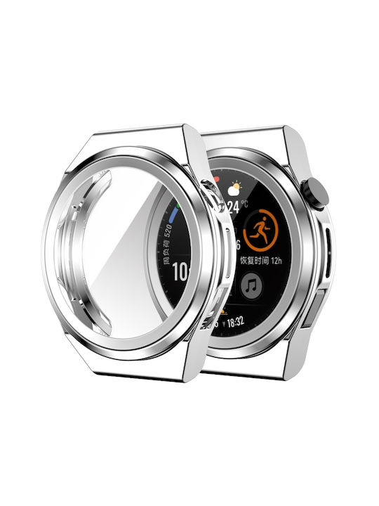 Schutz Silikonhülle in Silber Farbe für Huawei Watch GT Läufer