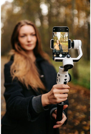 Zhiyun Smooth 5S Combo Phone Gimbal with 3 Axis Stabilization and 24 Operating Hours White