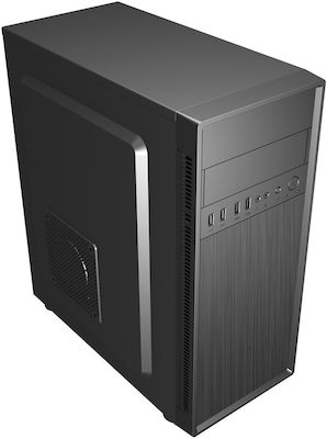 Gembird Fornax 160 Midi Tower Computer Case Black