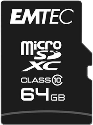 Emtec Classic microSDXC 64ГБ Клас 10 UHS-I с адаптер