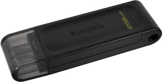 Kingston DataTraveler 70 256GB USB 3.2 Stick with connection USB-C Black