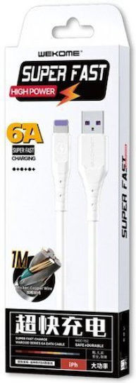 WK WDC-152 USB to Lightning Cable Λευκό 3m