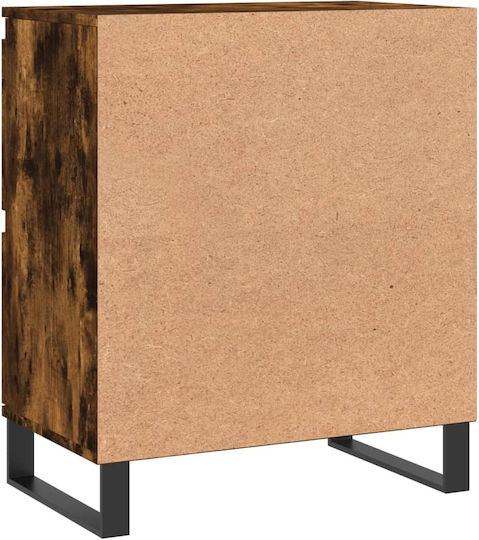 Μπουφές Ξύλινος Καπνιστή Δρυς 60x35x70cm