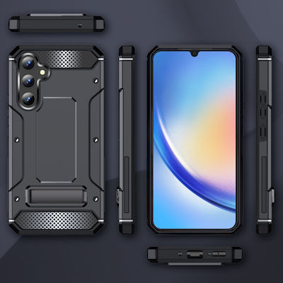 Techsuit Techsuit Hybrid Back Cover Ανθεκτική Μαύρο (Galaxy A34)