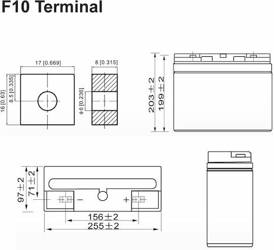 Ultracell UL 40-12 UPS Battery with Capacity 40Ah and Voltage 12V 1pcs