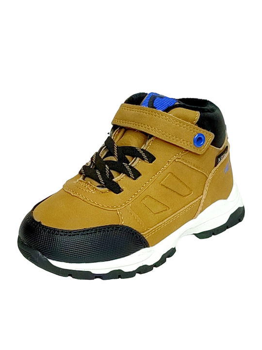 Kinder Sneakers Hoch mit Klettverschluss Braun