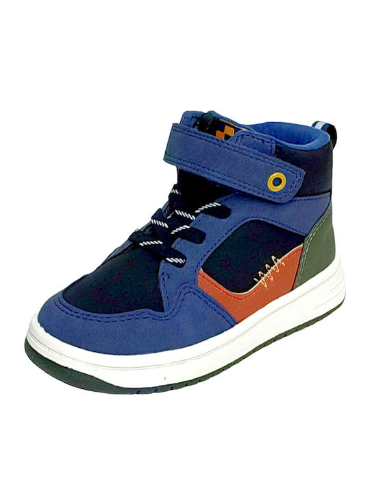 Kinder Sneakers Hoch mit Klettverschluss Blau