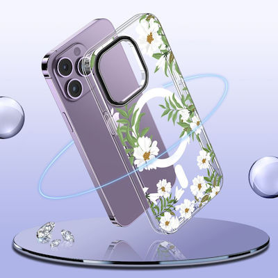 Tech-Protect Umschlag Rückseite Kunststoff / Silikon Spring Daisy (iPhone 14 Pro Max)