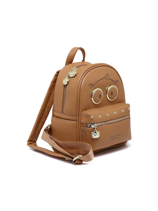 CreamBear Damen Tasche Rucksack Braun