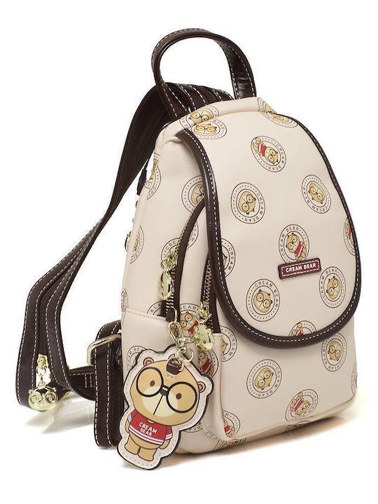 CreamBear Women's Bag Backpack Beige