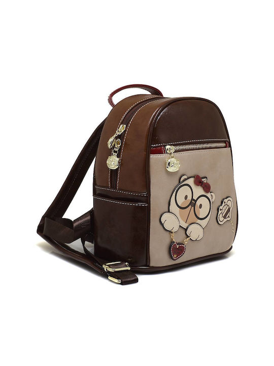 CreamBear Women's Bag Backpack Beige