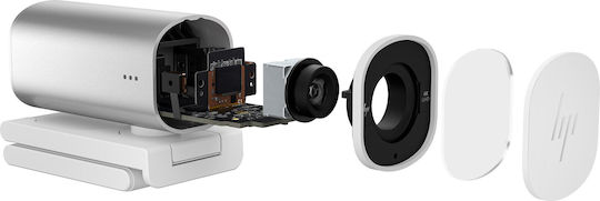 HP 960 Web Camera 4K με Autofocus Ασημί 695J6AA