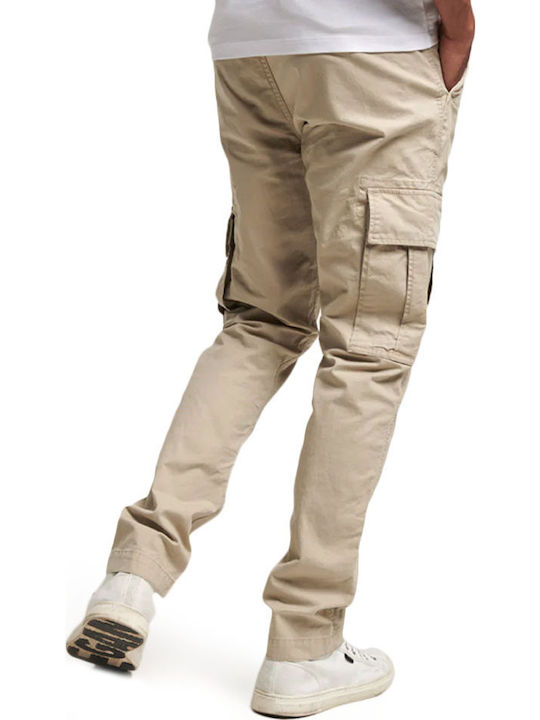 Trousers Cargo Elastic Ecru