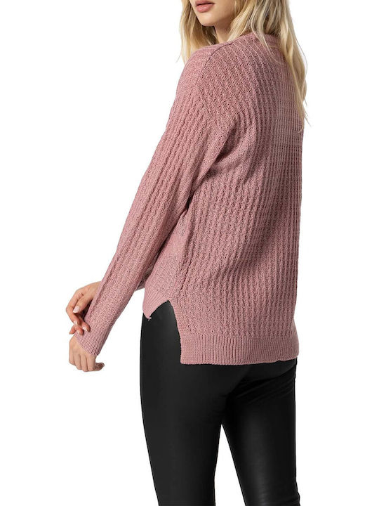 Tiffosi Women's Long Sleeve Sweater Pink