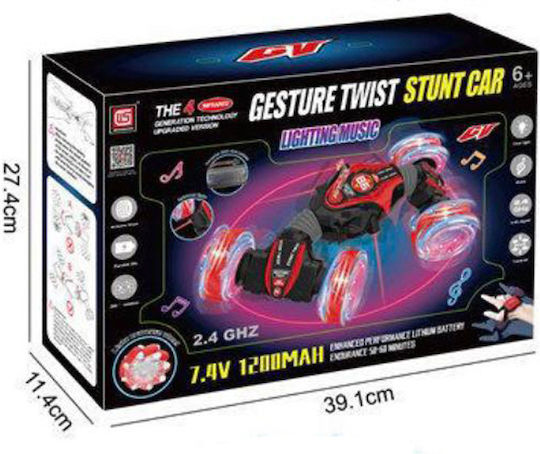 Gesture Τηλεκατευθυνόμενο Αυτοκίνητο Stunt 4WD Κόκκινο