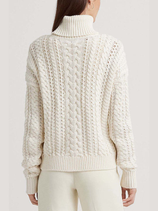 Ralph Lauren Women's Long Sleeve Sweater Cotton Beige
