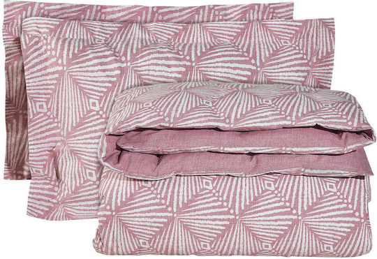Das Home Duvet Cover Set Single with Pillowcase 160x240 Casual 5408 Pink