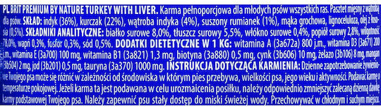 Brit Premium By Nature Течна Храна За Кученца В Може Да С Турция И Черен Дроб Без Зърнени Храни И Без Глутен 800гр