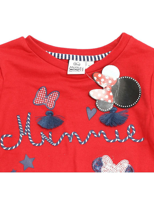 Παιδικό Φούτερ Κόκκινο Minnie Mouse