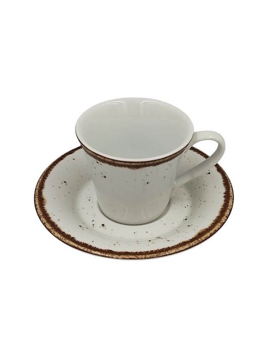 Christinholm Set Tassen Tee aus Porzellan Weiß 6Stück