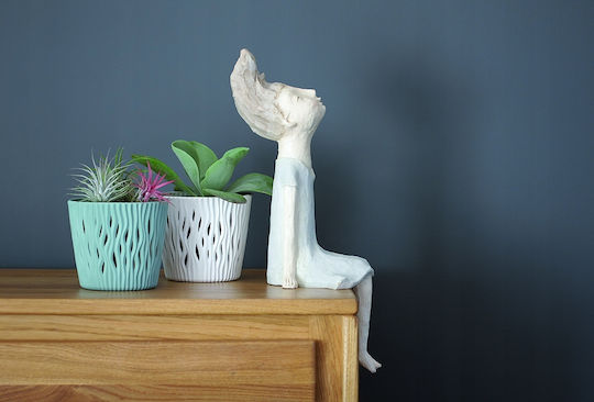 Prosperplast Sandy Round Plant Pot Plastic Gray Prosperplast Sandy Round Plant Pot Plastic Gray