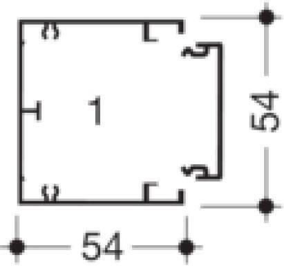 Hager Tehalit GBA Kabelkanal aus Metall Silber 2m