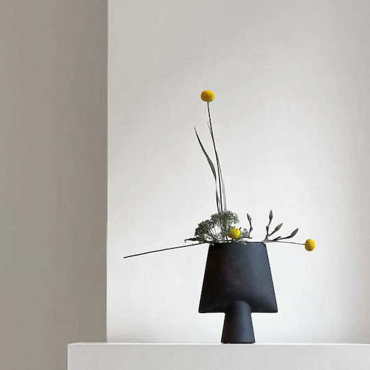 101 Copenhagen Ceramic Vase Black 25x21cm
