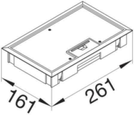 Hager Flush Electrical Box in Black Color