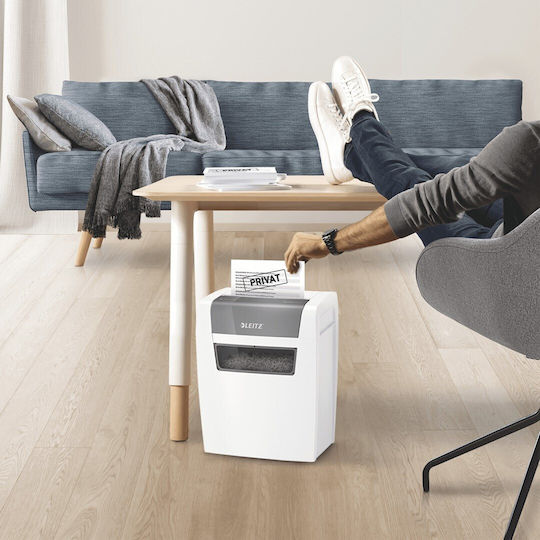 Leitz Καταστροφέας Εγγράφων Iq Home P4 6 Φύλλων με Κάδο 15lt