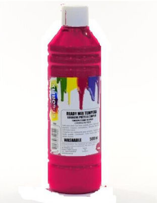 Colorfix Ready Mix Tempera Τέμπερα Ζωγραφικής Crimson Red σε Μπουκάλι 500ml